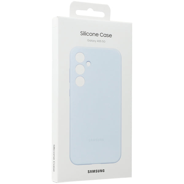 Schutzhülle für Galaxy A55 5G, Samsung Silicone Cover, blau