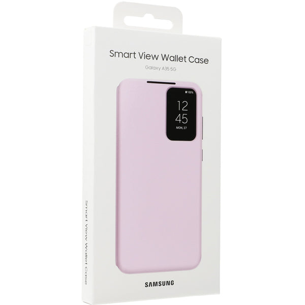 Schutzhülle mit Klappe für Galaxy A35 5G, Smart View Wallet Case, Lavendel