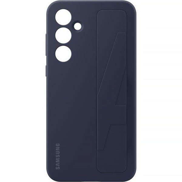 Schutzhülle für Galaxy A55, Samsung Silicone Standing Grip Case, Dunkelblau