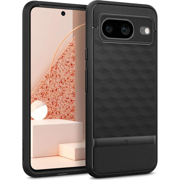 Schutzhülle für Pixel 8, Spigen Caseology Parallax, Schwarz