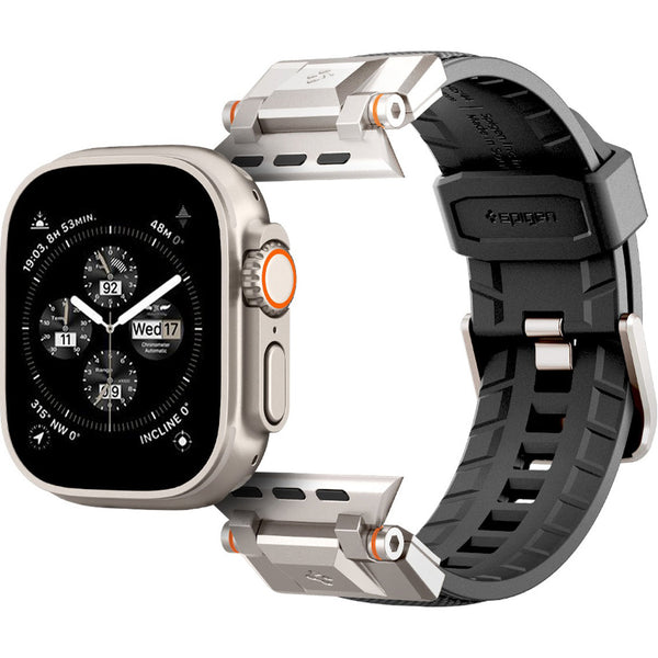 Armband Spigen DuraPro Armor für Apple Watch 49mm / 45mm / 44mm / 42mm, Schwarz