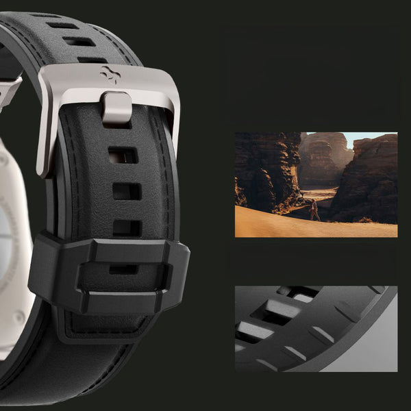 Armband Spigen DuraPro Armor PU für Apple Watch 49/45/44/42 mm, Schwarz