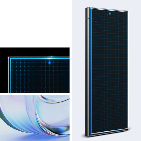 Glas für die Schutzhülle für Galaxy S24 Ultra, Spigen Glas.tR EZ Fit Privacy 2-Pack