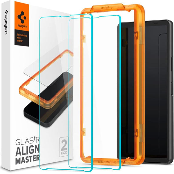 Spigen gehärtetes Glas.tR Slim Align Master - kompatibel mit Hülle - für Xperia 10 V