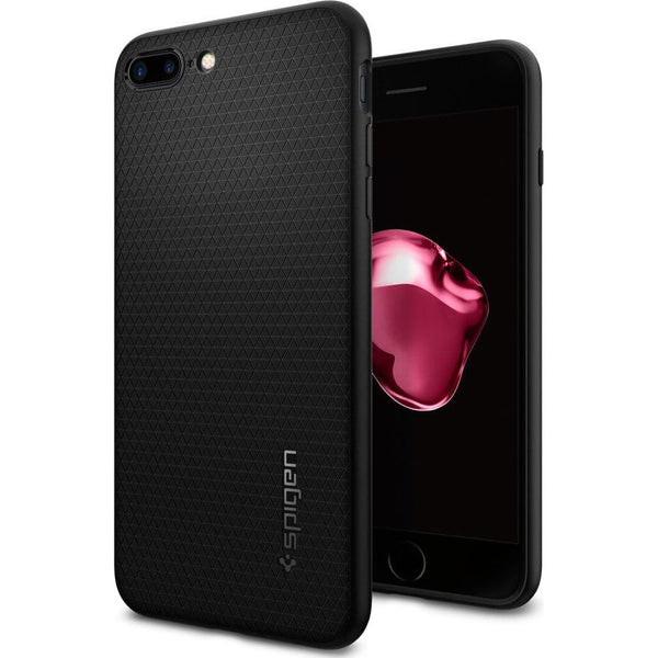 Schutzhülle für iPhone 8 Plus / 7 Plus, Spigen Liquid Armor, Schwarz