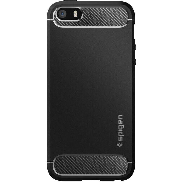 Schutzhülle für iPhone SE/5s/5, Spigen Rugged Armor, Schwarz