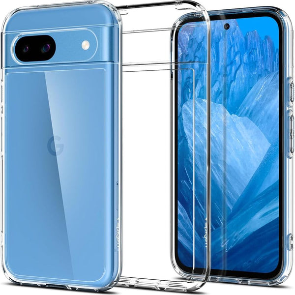 Schutzhülle für Google Pixel 8a, Spigen Ultra Hybrid, Transparent