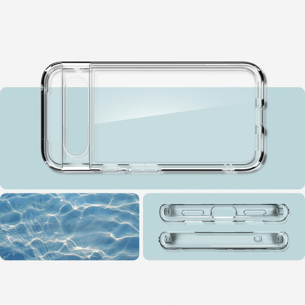 Schutzhülle für Google Pixel 8a, Spigen Ultra Hybrid, Transparent