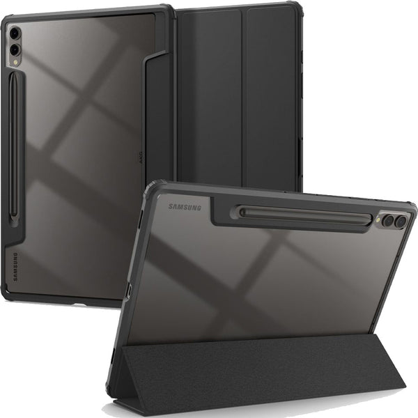 Schutzhülle Spigen Ultra Hybrid Pro für Galaxy Tab S9 Plus, Schwarz-Transparent