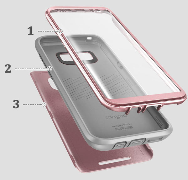 Schutzhülle Supcase Clayco Hera V3 für Galaxy S8, Rosa