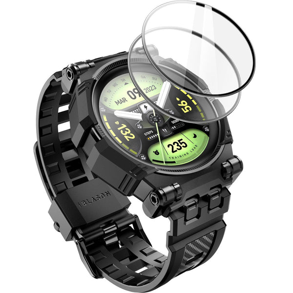 Schutzhülle mit Armband mit 2x Glas Supcase i-Blason ArmorBox für Galaxy Watch 5 Pro 45mm