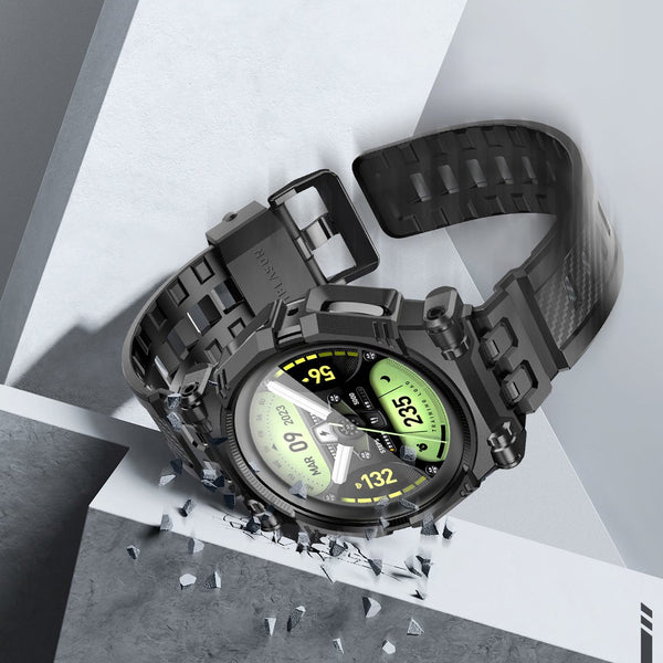 Schutzhülle mit Armband mit 2x Glas Supcase i-Blason ArmorBox für Galaxy Watch 5 Pro 45mm