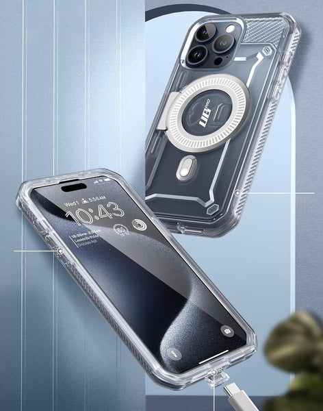 Schutzhülle für iPhone 15 Pro, Supcase UB Pro Mag für MagSafe SP, Transparent