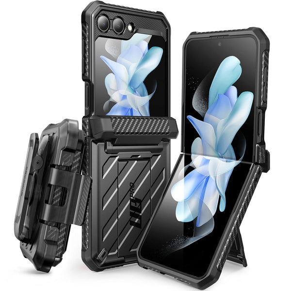 Schutzhülle Supcase UB Pro BackSP für Galaxy Z Flip5, Schwarz