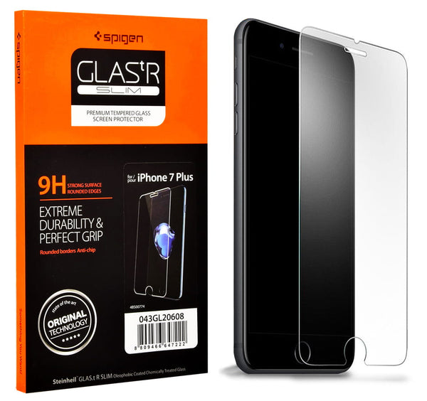 Glas für die Schutzhülle, für iPhone 7 Plus / 8 Plus, Spigen Glas.tR Slim 1-Pack