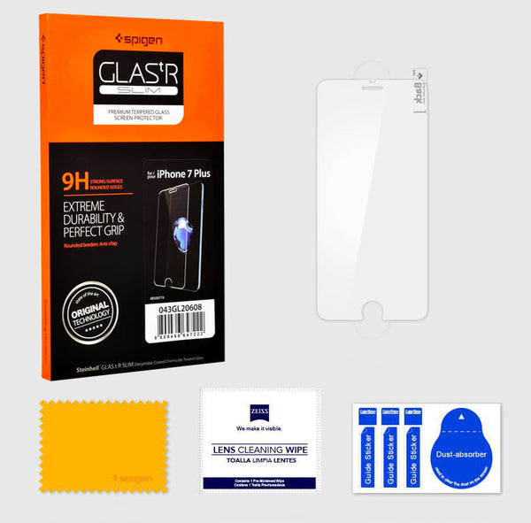 Glas für die Schutzhülle, für iPhone 7 Plus / 8 Plus, Spigen Glas.tR Slim 1-Pack