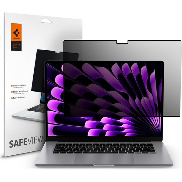 Folie Spigen SafeView Privacy Filter mit Sichtschutzfilter für MacBook Air 15 M2