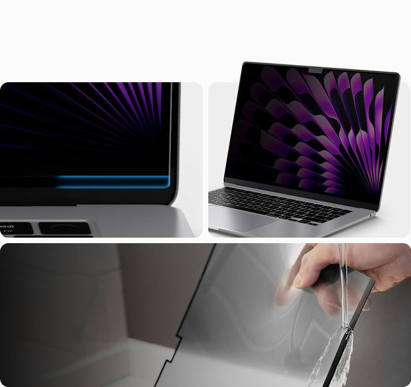 Folie Spigen SafeView Privacy Filter mit Sichtschutzfilter für MacBook Air 15 M2