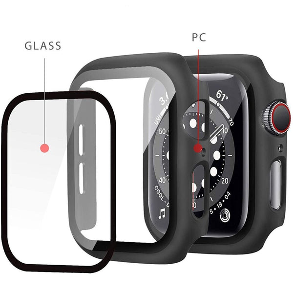Schutzhülle + Glas Tech Protect 360Defense für Apple Watch 4 / 5 / 6 / SE 44mm, Silber