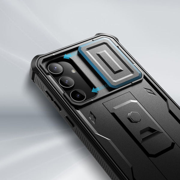 Schutzhülle für Galaxy A35 5G, Tech-Protect Kevlar Cam+, Schwarz