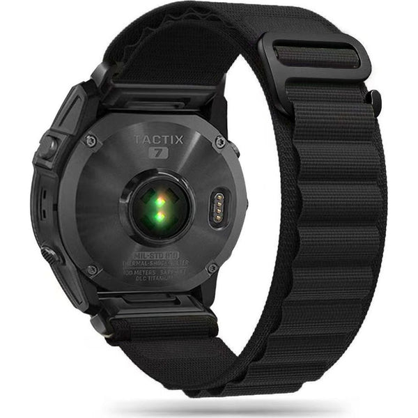 Armband Tech Protect Nylon Pro für Garmin Fenix 3/ 5X/ 3HR/ 5X PLUS/ 6X/ 6X PRO/ 7X, Schwarz