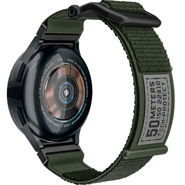 Armband Tech-Protect Scout für Galaxy Watch 6/5 Pro/5/4 (47/46/45/44/43/42 mm), Dunkelgrün