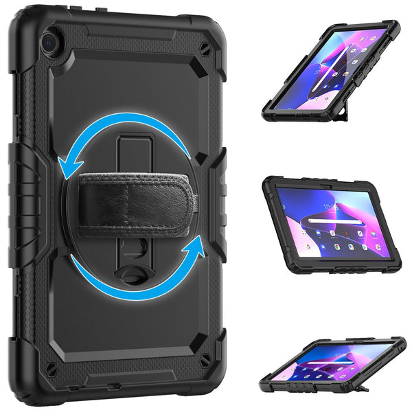 Schutzhülle Tech Protect Solid 360 für Lenovo Tab M10 10.1 gen. 3, Schwarz