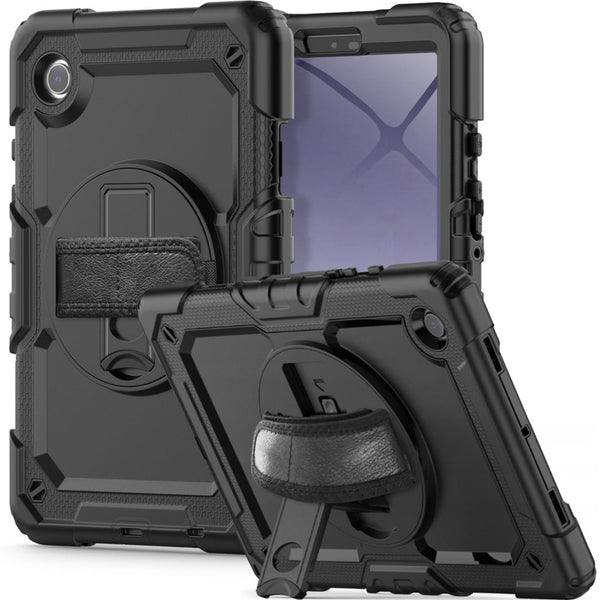 Schutzhülle für Galaxy Tab A9, Tech-Protect Solid360, Schwarz
