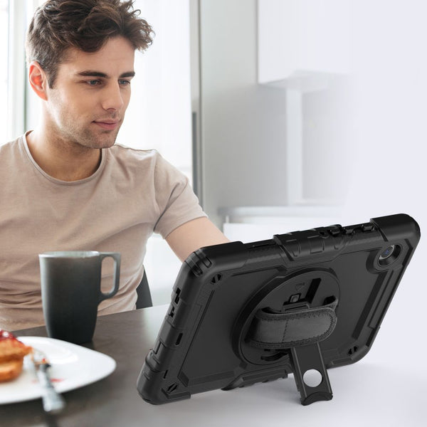 Schutzhülle für Galaxy Tab A9, Tech-Protect Solid360, Schwarz