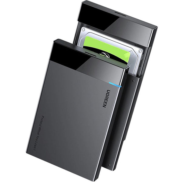 Ugreen 2,5'' USB-C 3.0 (5 GB/s) SSD / HDD-Gehäuse + 0,5 m Kabel, schwarz