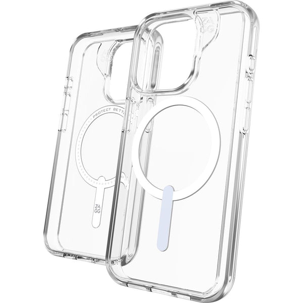 Schutzhülle Gear4 Zagg Crystal Palace Snap Kickstand für iPhone 15 Pro, Transparent