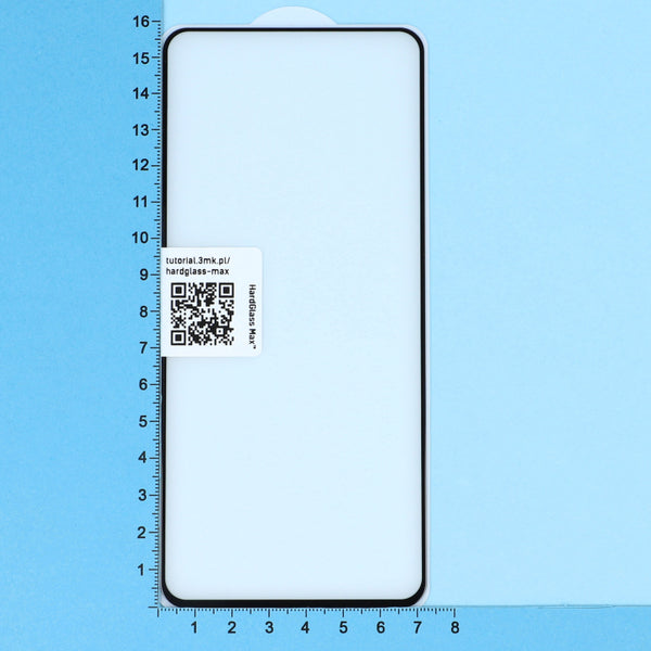 Gehärtetes Glas 3mk HardGlass Max für Redmi Note 12 Pro / Redmi Note 12 Pro+, schwarzer Rahmen