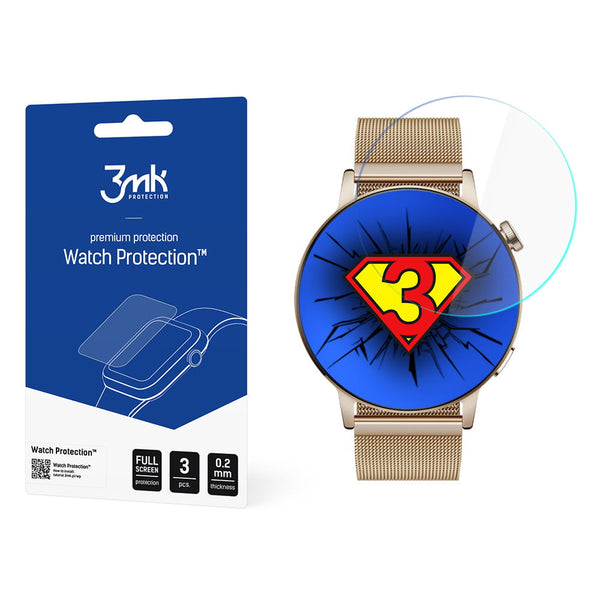 Schutzfolie 3mk Watch Protection Huawei Watch GT 3 42mm, 3 Stück