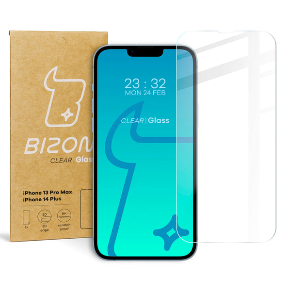 Gehärtetes Glas Bizon Glass Clear für Apple iPhone 14 Plus / 13 Pro Max