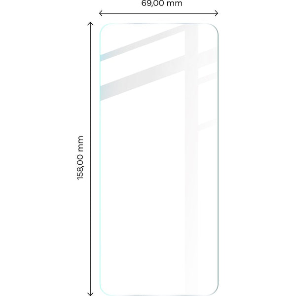 Gehärtetes Glas Bizon Glass Clear - 3 Stück + Kameraschutz für Motorola Moto E32 / E32s