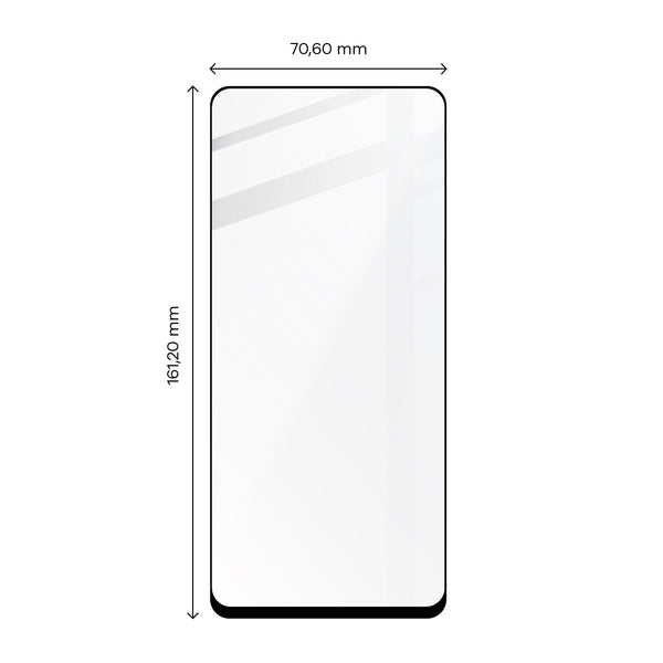 Gehärtetes Glas Bizon Glass Edge 2 für Galaxy XCover 6 Pro, schwarz