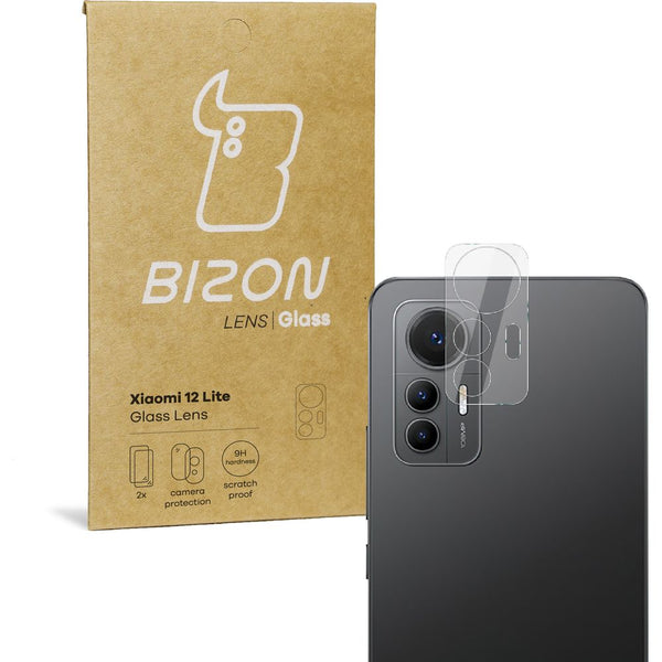 Glas für die Kamera Bizon Glass Lens für Xiaomi 12 Lite, 2 Stück