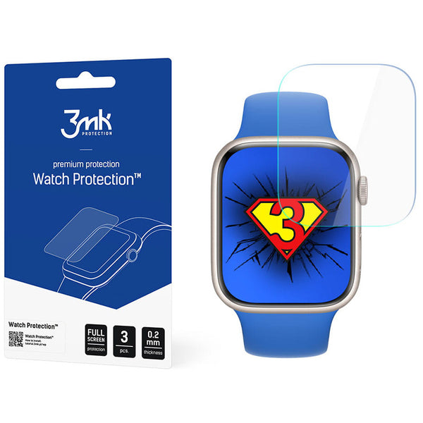 Schutzfolie 3mk Watch Protection Apple Watch 7 45mm, 3 Stück