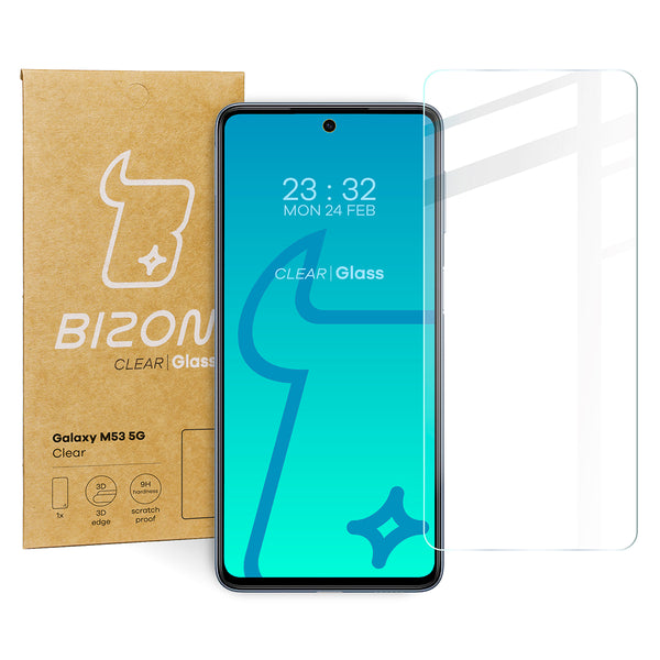 Gehärtetes Glas Bizon Glass Clear für Samsung Galaxy M53 5G