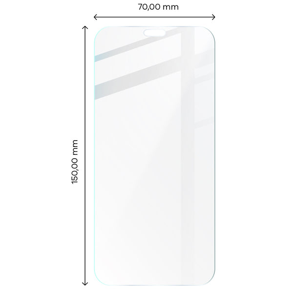 Foto von Bizon Glass Clear gehärtetem Glas für Apple iPhone 11 Pro Max / Xs Max auf Maßband