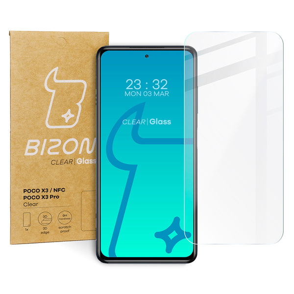 Gehärtetes Glas Bizon Glass Clear für Xiaomi Pocophone X3 / NFC / PRO