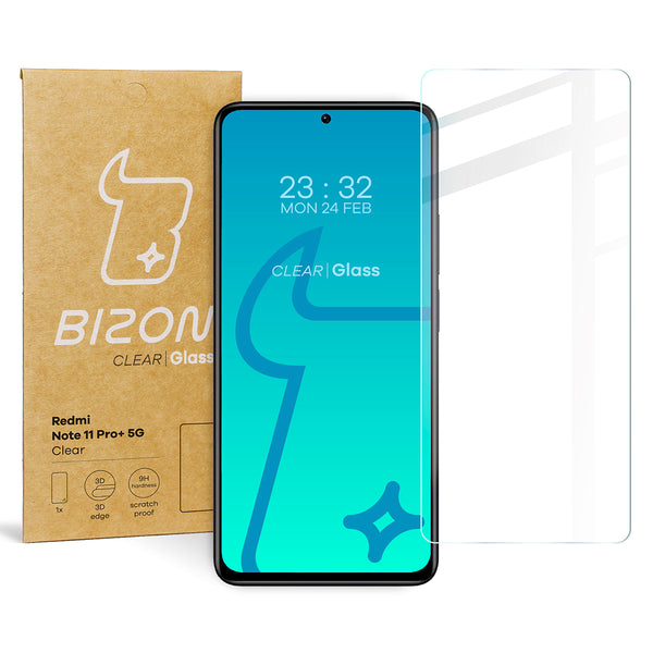 Gehärtetes Glas Bizon Glass Clear für Xiaomi Redmi Note 11 Pro+ 5G