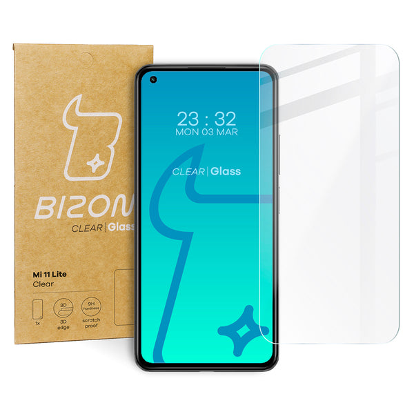 Gehärtetes Glas Bizon Glass Clear für Xiaomi Mi 11 Lite