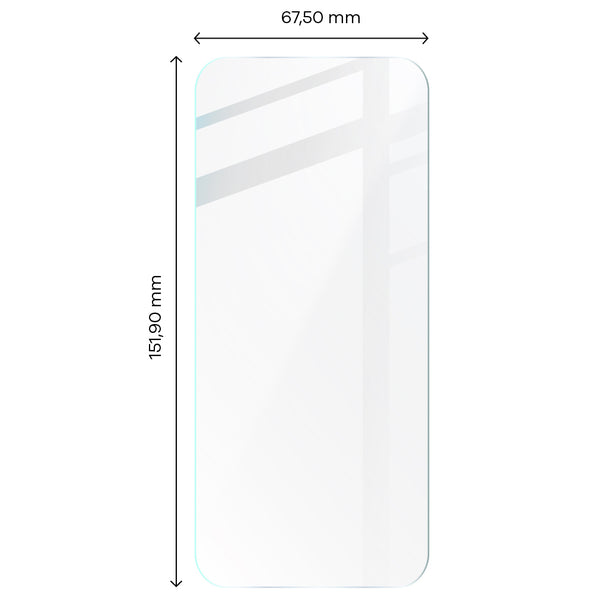 Foto von Bizon Glass Clear gehärtetem Glas für Xiaomi Mi 11 Lite auf Maßband