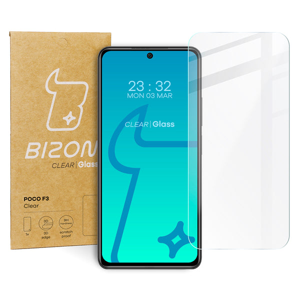 Gehärtetes Glas Bizon Glass Clear für Xiaomi Pocophone F3