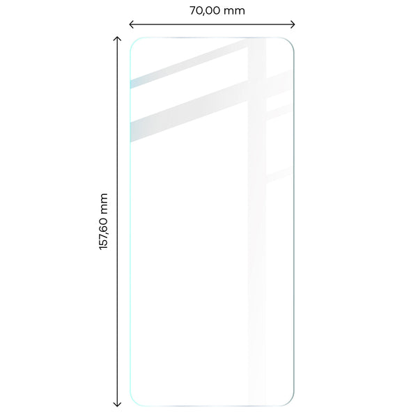 Foto von Bizon Glass Clear gehärtetem Glas für Xiaomi Pocophone F4 GT auf Maßband