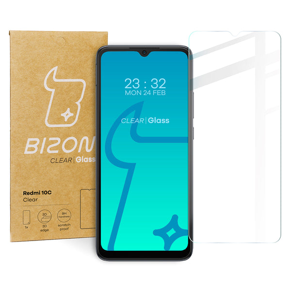 Gehärtetes Glas Bizon Glass Clear für Xiaomi Redmi 10C