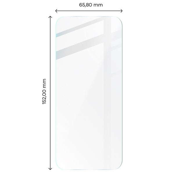 Foto von Bizon Glass Clear gehärtetem Glas für Xiaomi Redmi Note 10 / 10s auf Maßband