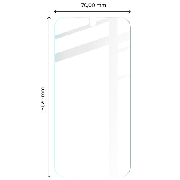 Gehärtetes Glas Bizon Glass Clear - 3 Stück + Kameraschutz, Galaxy A03s