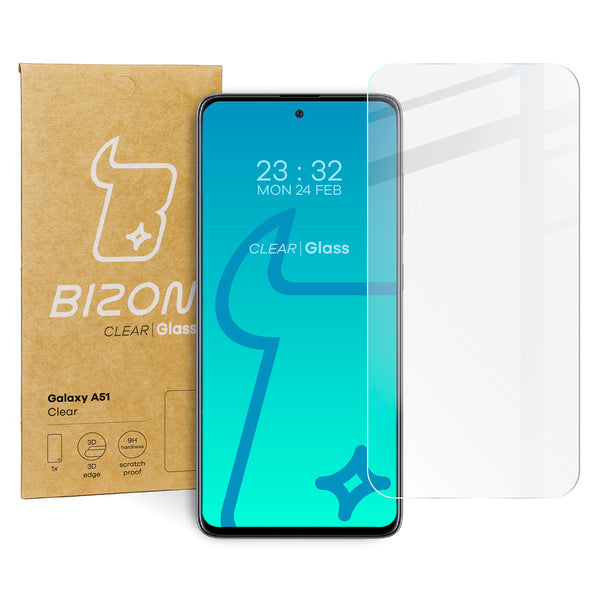 Gehärtetes Glas Bizon Glass Clear für Samsung Galaxy A51